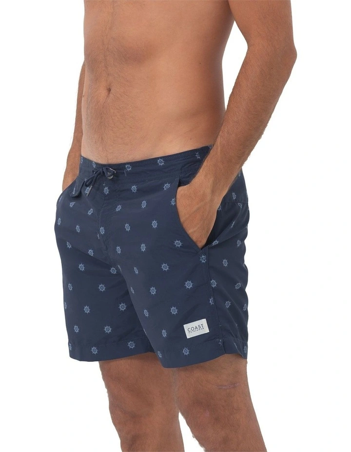 Helms Swim Shorts in Navy image 3