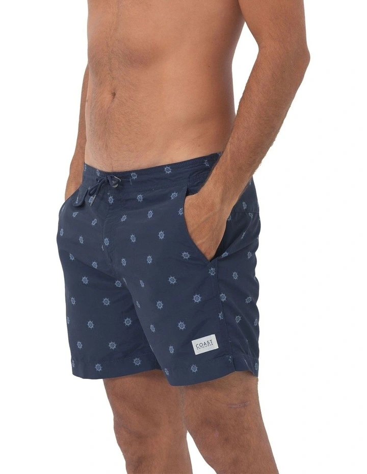 Helms Swim Shorts in Navy image 3