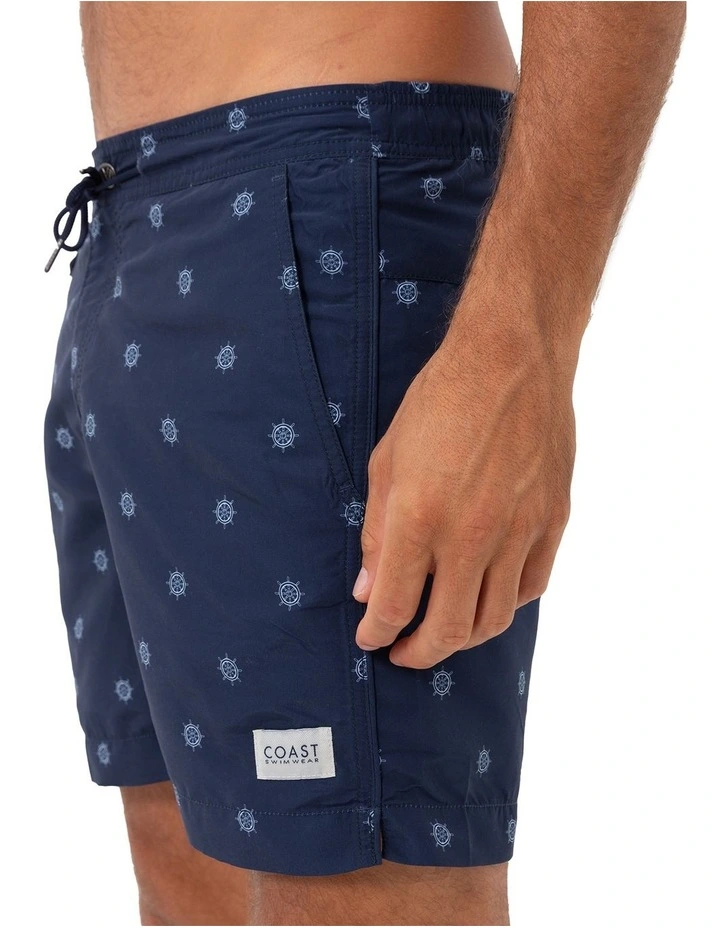 Helms Swim Shorts in Navy image 4