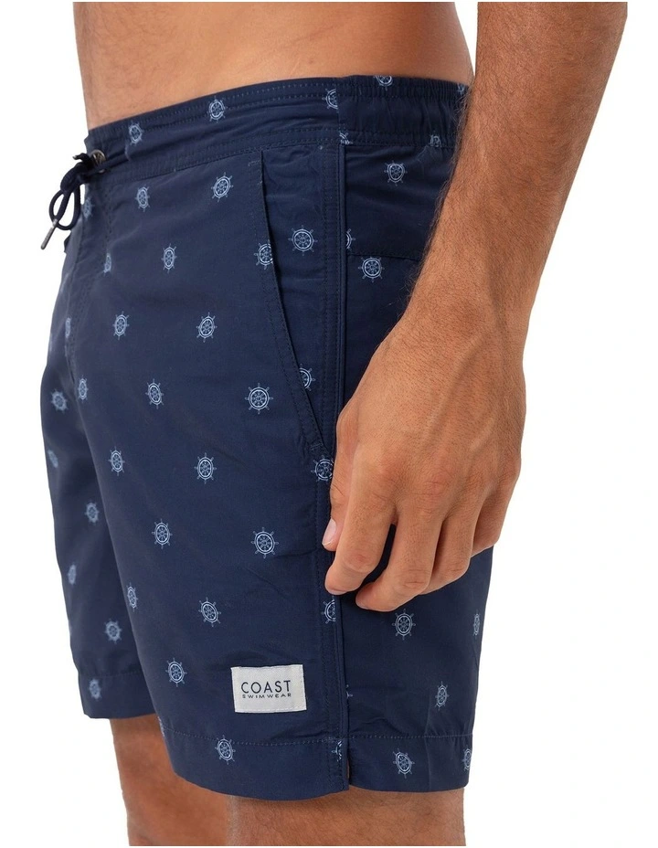 Helms Swim Shorts in Navy image 4