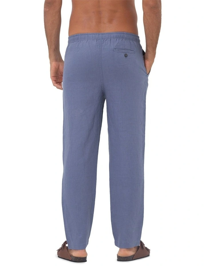 Coast Linen Pants in Denim Blue image 2
