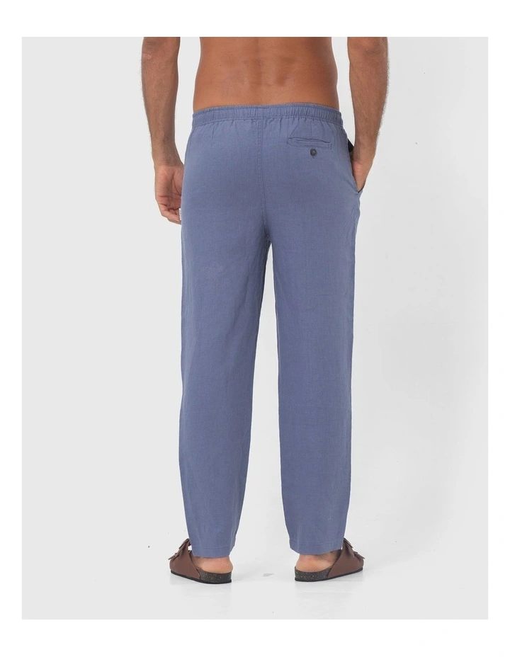 Coast Linen Pants in Denim Blue image 2