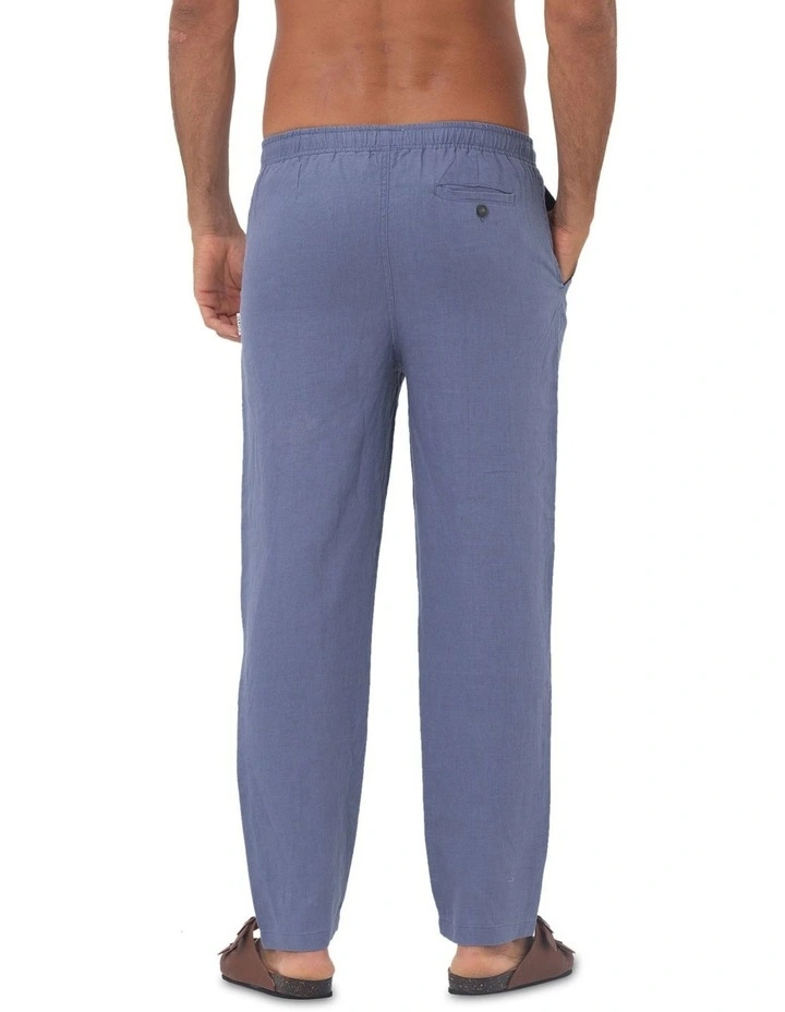 Coast Linen Pants in Denim Blue image 2