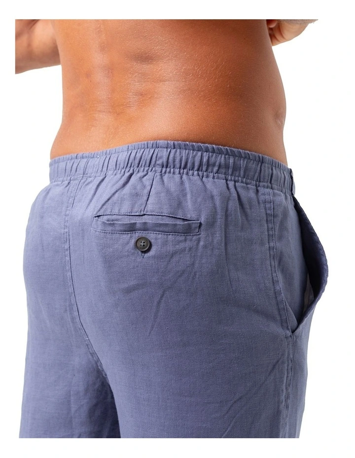 Coast Linen Pants in Denim Blue image 4