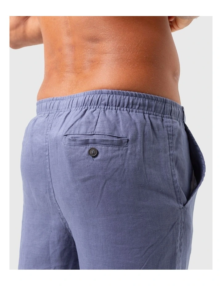 Coast Linen Pants in Denim Blue image 4