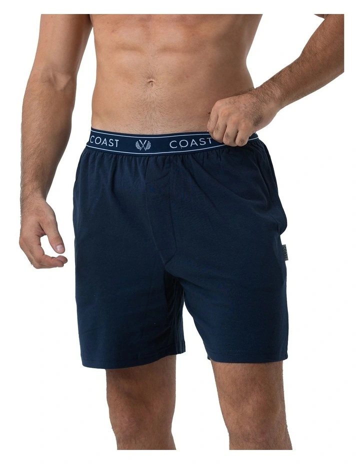 Barcelona Lounge Shorts in Navy Blue image 1