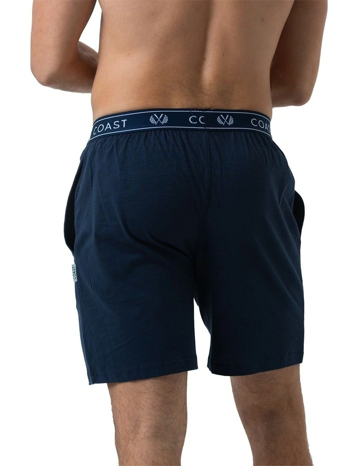 Barcelona Lounge Shorts in Navy Blue image 2