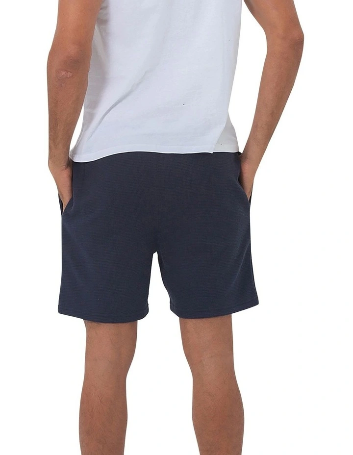 Barcelona Mens Lounge Shorts- Navy Blue image 2