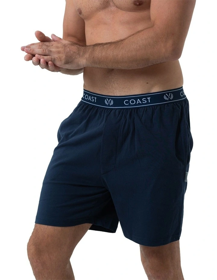 Barcelona Lounge Shorts in Navy Blue image 3