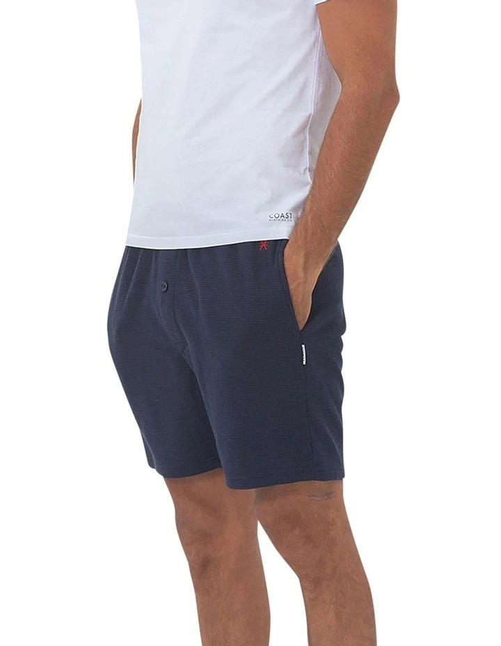 Barcelona Mens Lounge Shorts- Navy Blue image 3