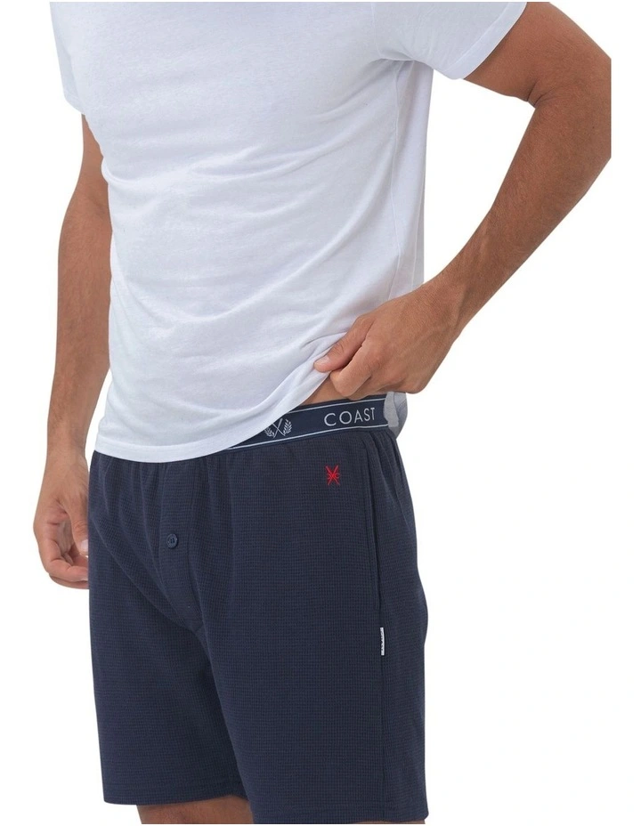 Barcelona Mens Lounge Shorts- Navy Blue image 4