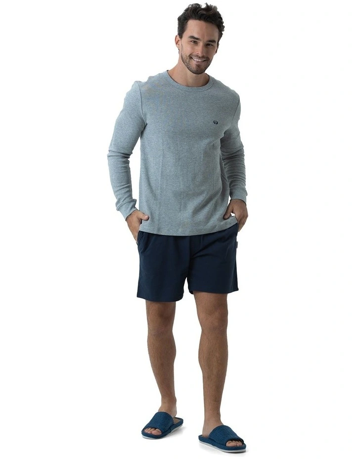 Barcelona Lounge Shorts in Navy Blue image 5