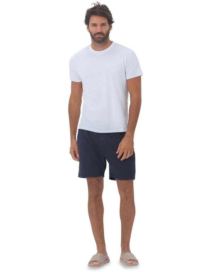Barcelona Mens Lounge Shorts- Navy Blue image 5