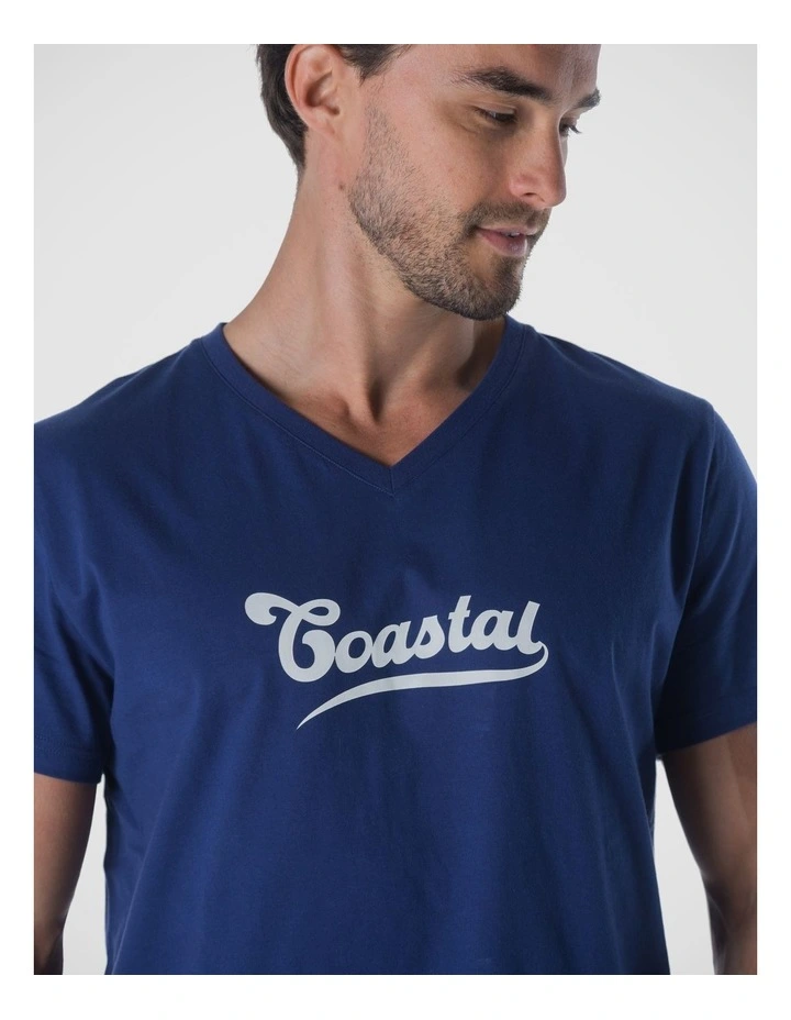 Coastal Cruise Pyjamas in Navy image 4