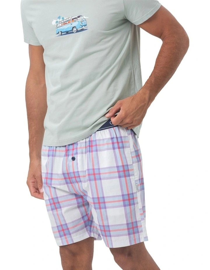 Road Tripping Mens Pyjamas in Green image 4