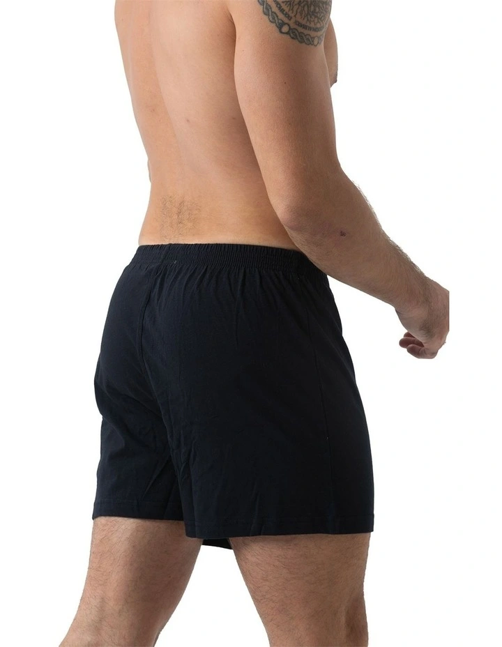 Knit Boxers 2 Pack in Black image 3