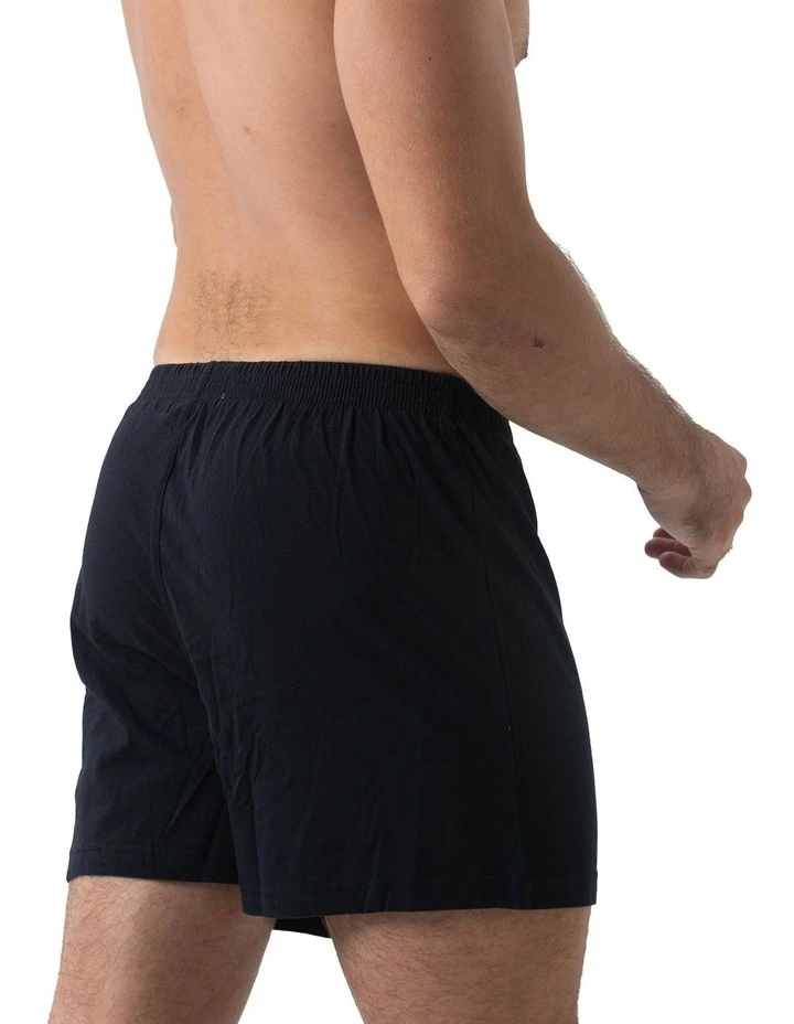Knit Boxers 2 Pack in Black image 3