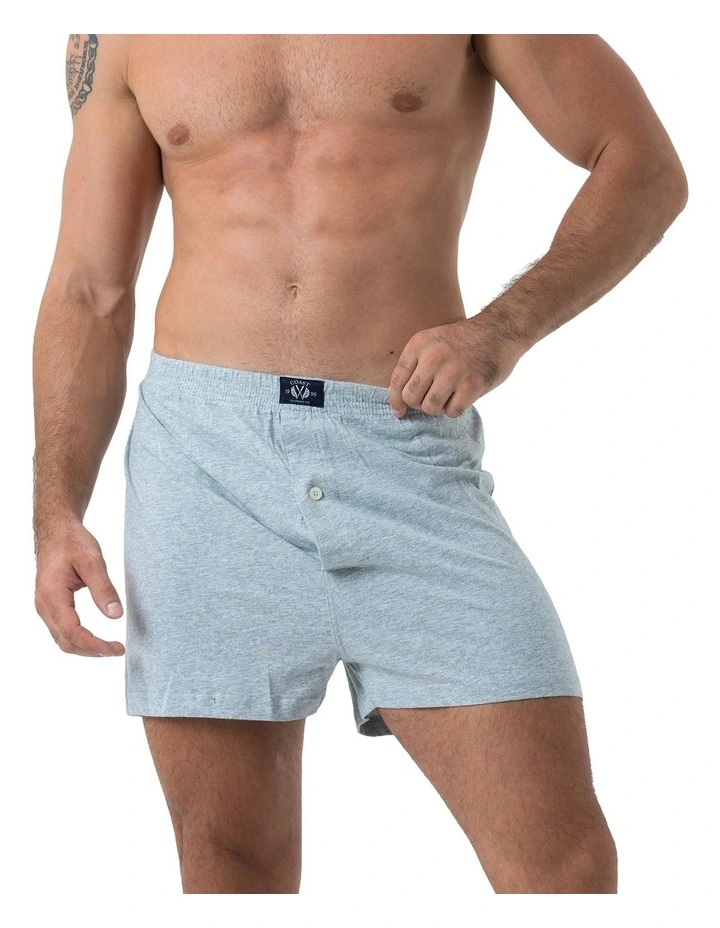 Knit Boxers 2 Pack in Grey image 2