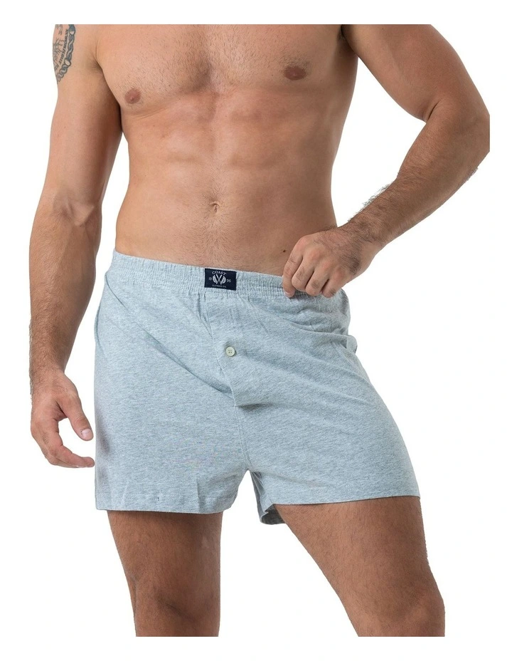 Knit Boxers 2 Pack in Grey image 2