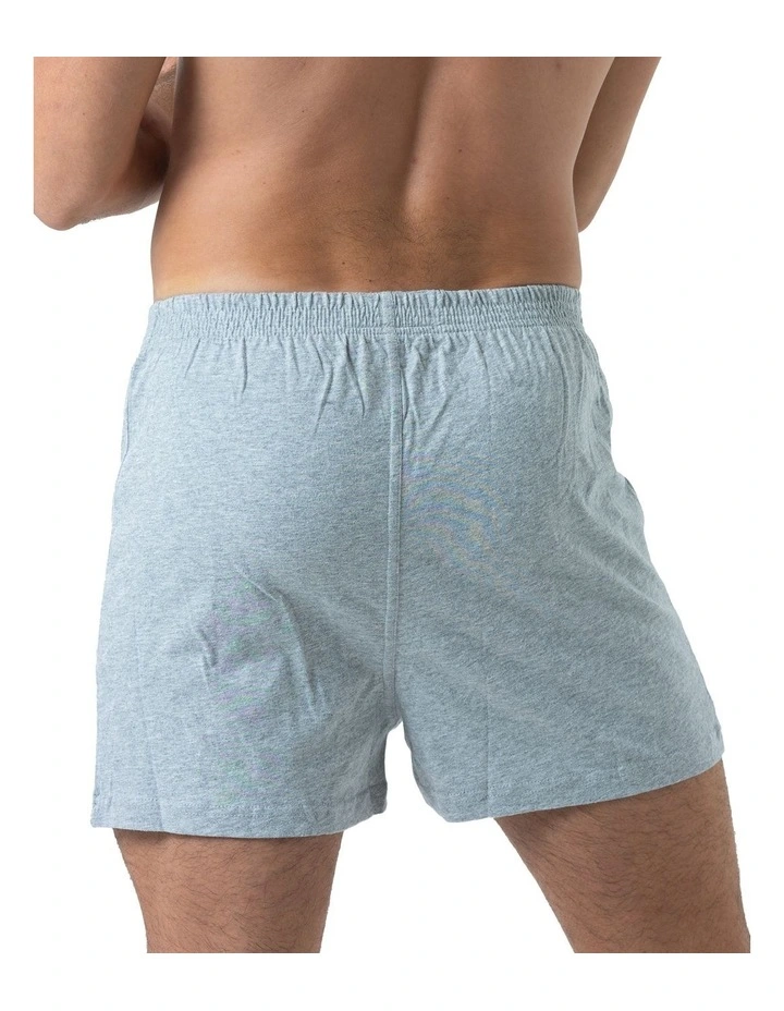 Knit Boxers 2 Pack in Grey image 3