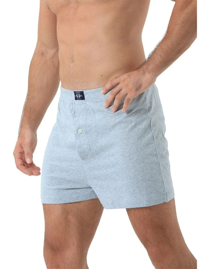 Knit Boxers 2 Pack in Grey image 4