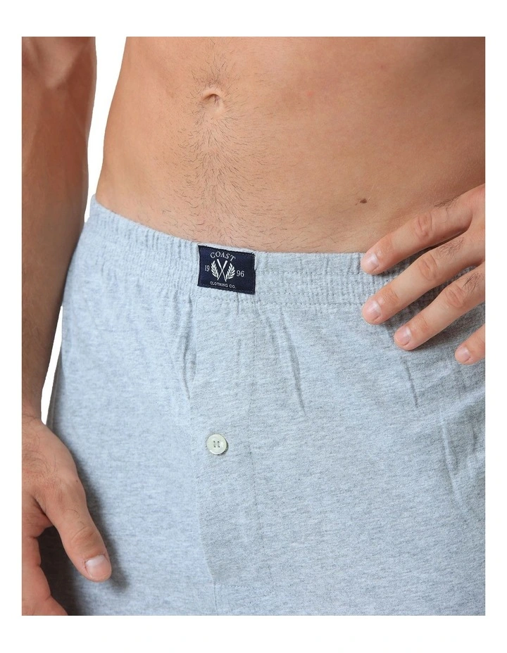 Knit Boxers 2 Pack in Grey image 5