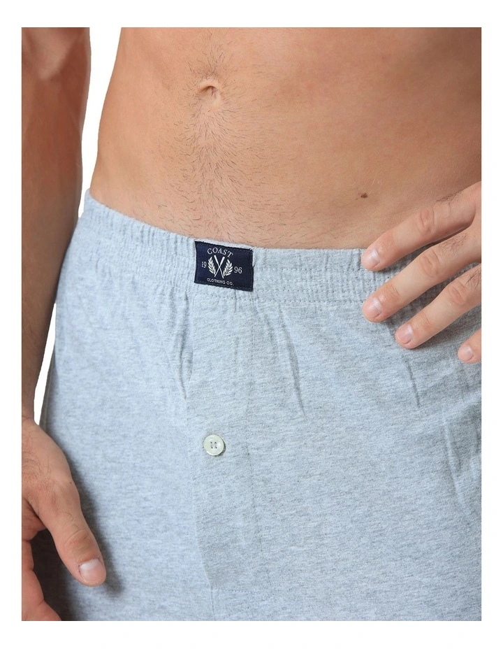 Knit Boxers 2 Pack in Grey image 5