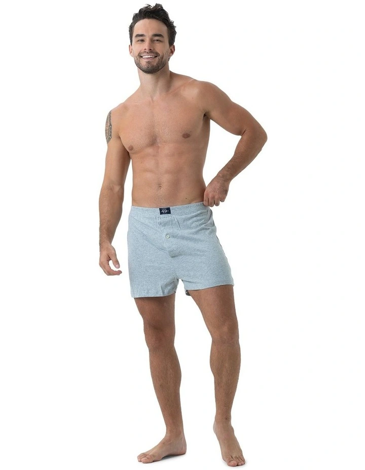 Knit Boxers 2 Pack in Grey image 6