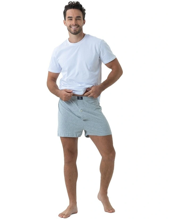 Knit Boxers 2 Pack in Grey image 7