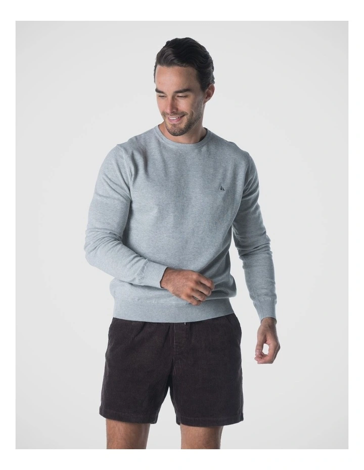 Crew Neck Jumper in Grey image 1