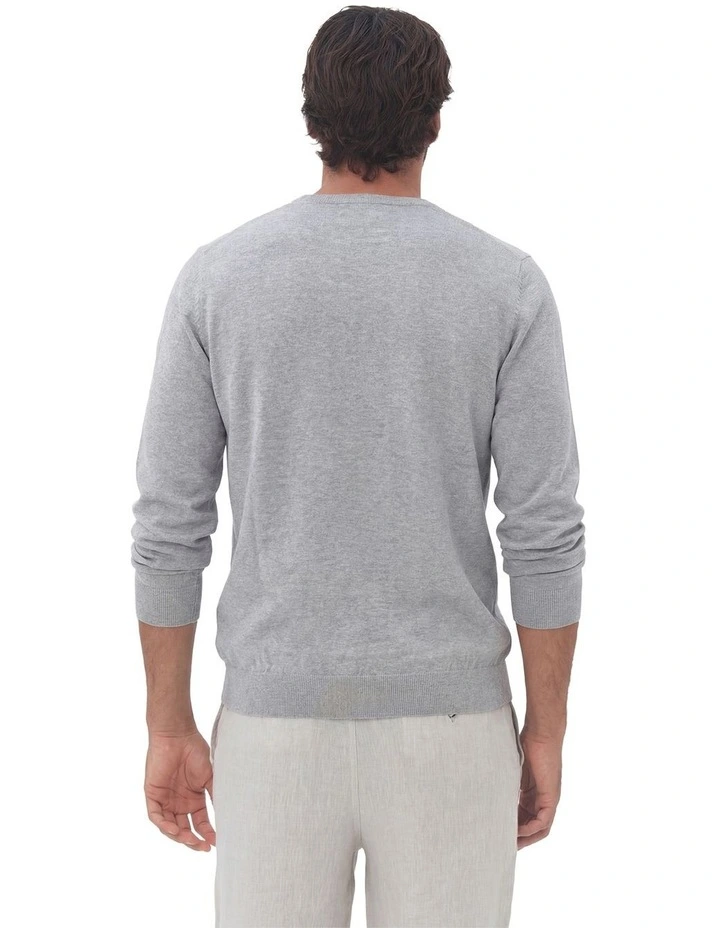 Crew Neck Jumper in Grey image 2