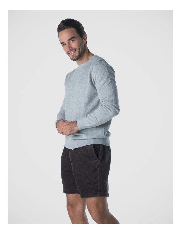 Crew Neck Jumper in Grey image 3