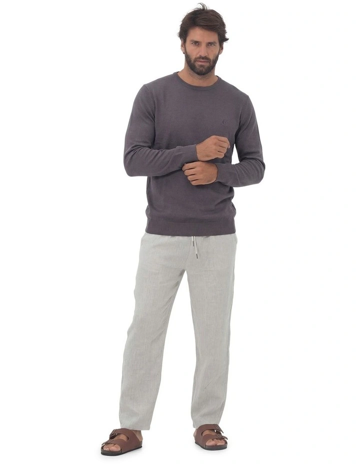 Crew Neck Jumper in Charcoal image 4