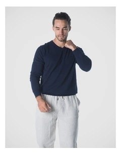 V-neck Jumper in Navy