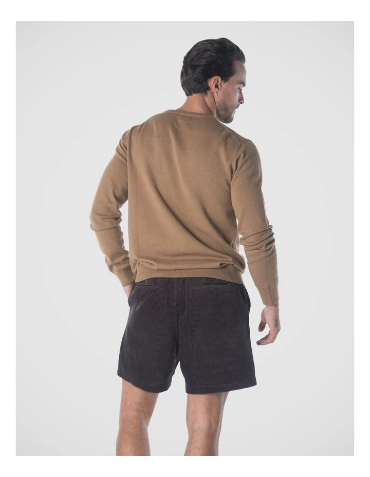 V-Neck Jumper in Natural image 2