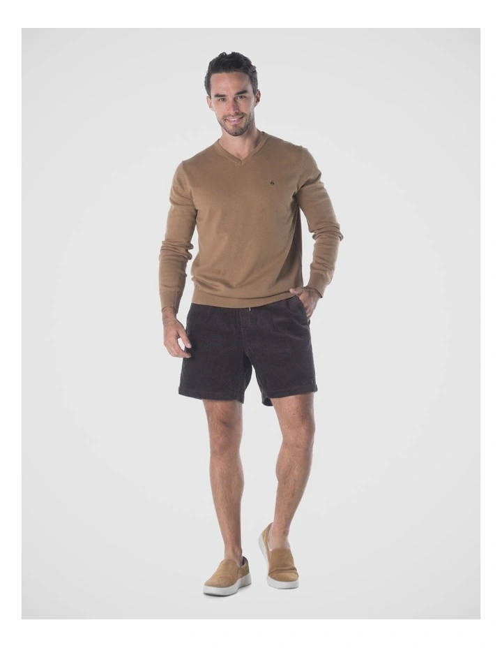 V-Neck Jumper in Natural image 5