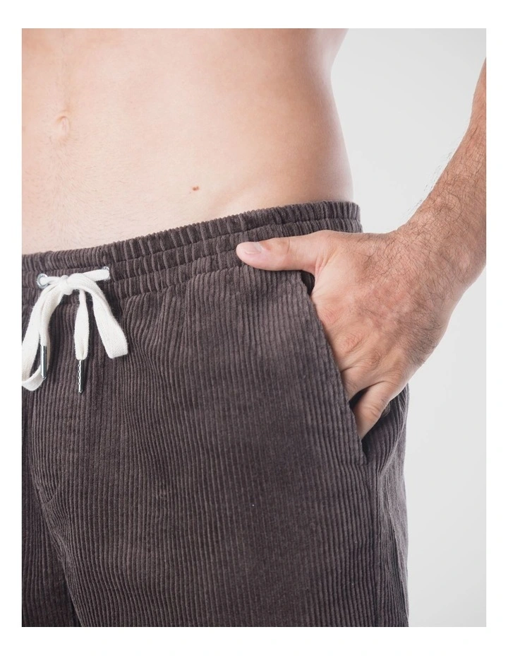 Marina Cord Shorts - Chocolate Brown image 4