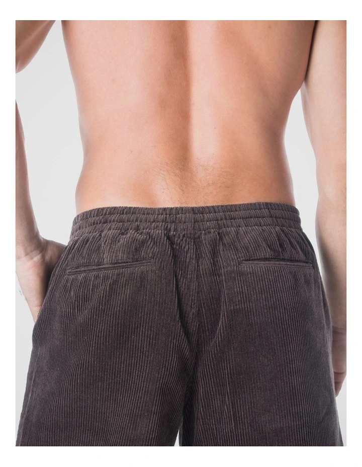 Marina Cord Shorts - Chocolate Brown image 5