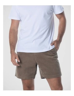 Marina Cord Shorts - Khaki