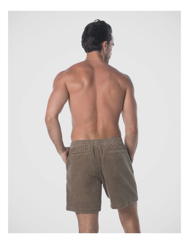 Marina Cord Shorts - Khaki image 2