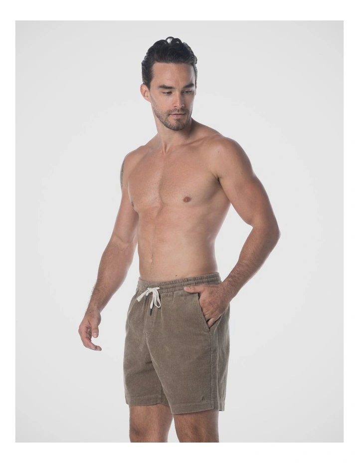 Marina Cord Shorts - Khaki image 3