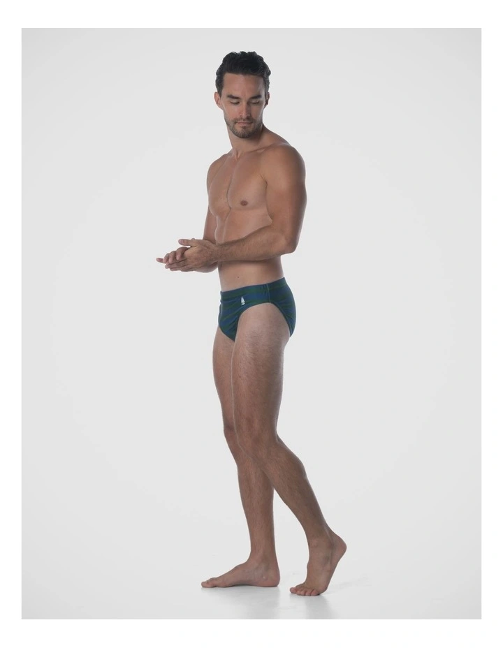 Tideline Swim Brief - Green image 3