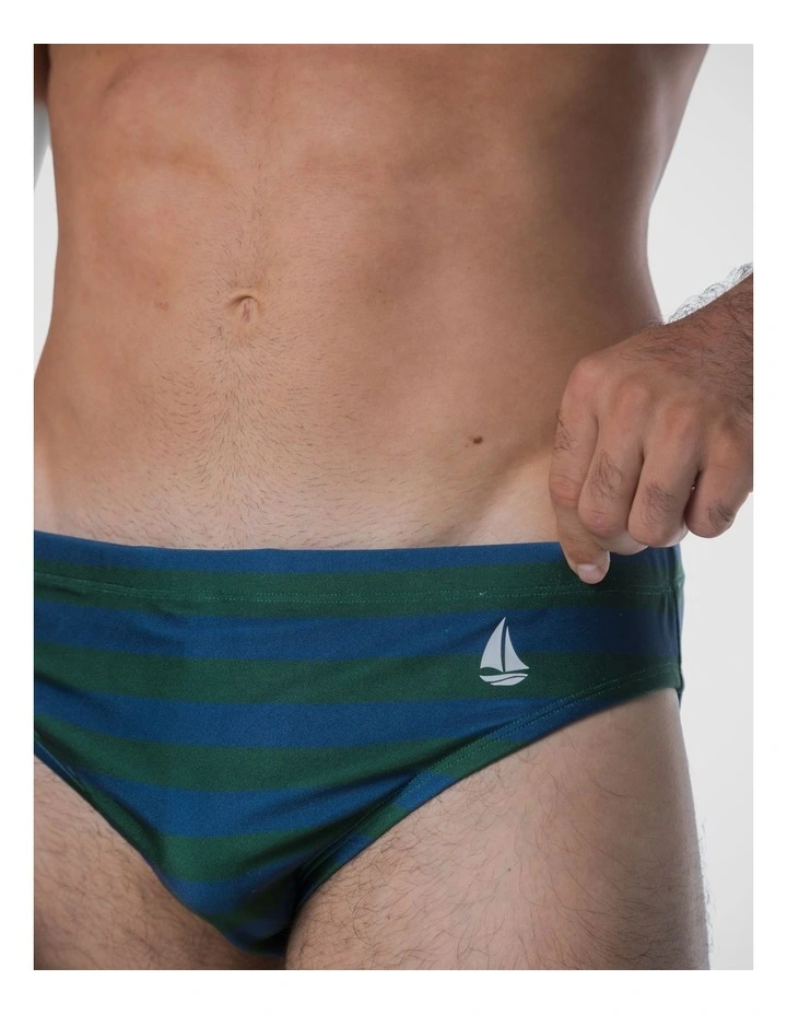 Tideline Swim Brief - Green image 4