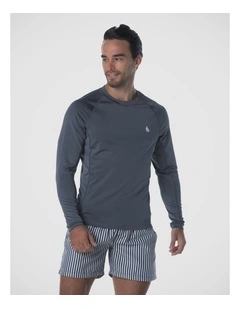 Tideline Long Sleeve Rash Vest - Grey