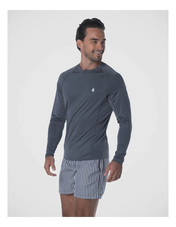 Tideline Long Sleeve Rash Vest - Grey image 3