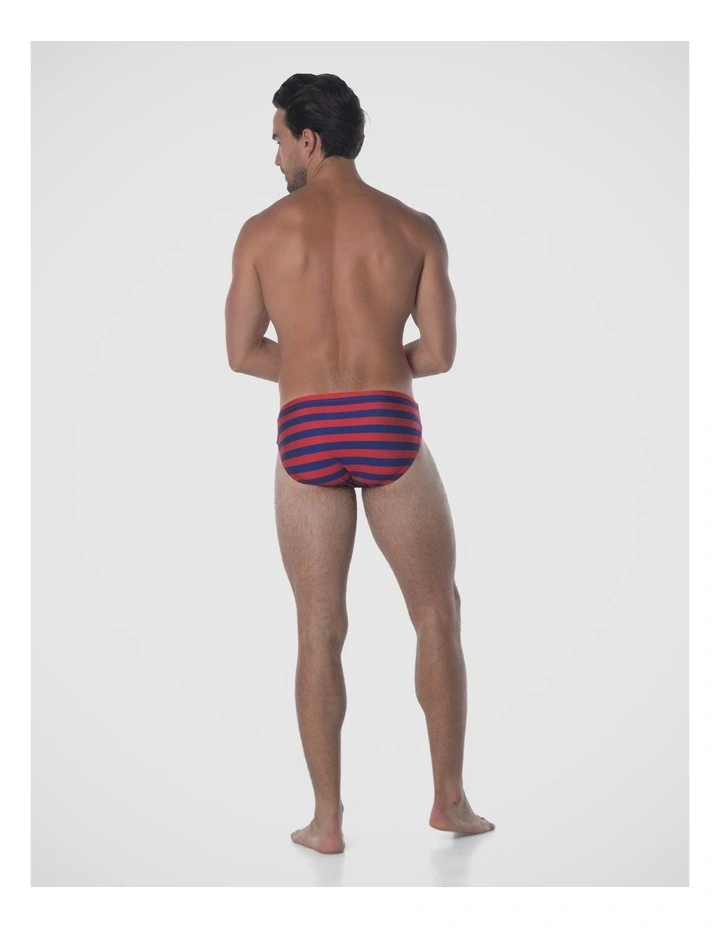 Coastline Swim Brief - Atlantic Stripe image 2