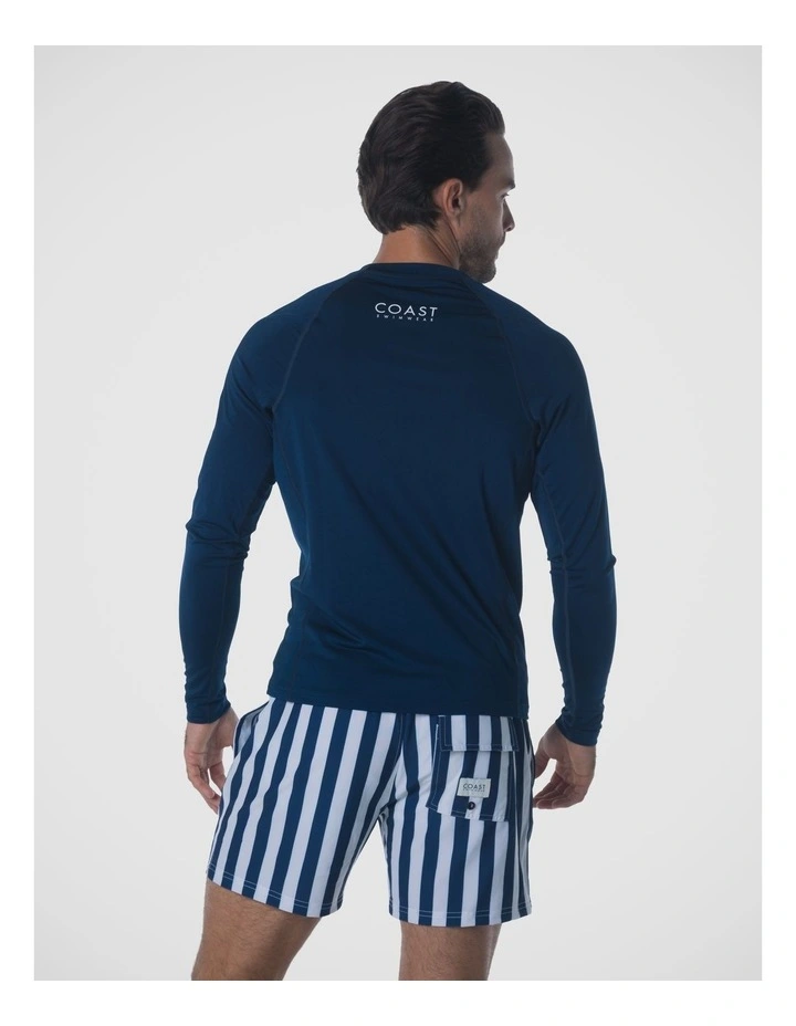 Tideline Long Sleeve Rash Vest - Blue image 2