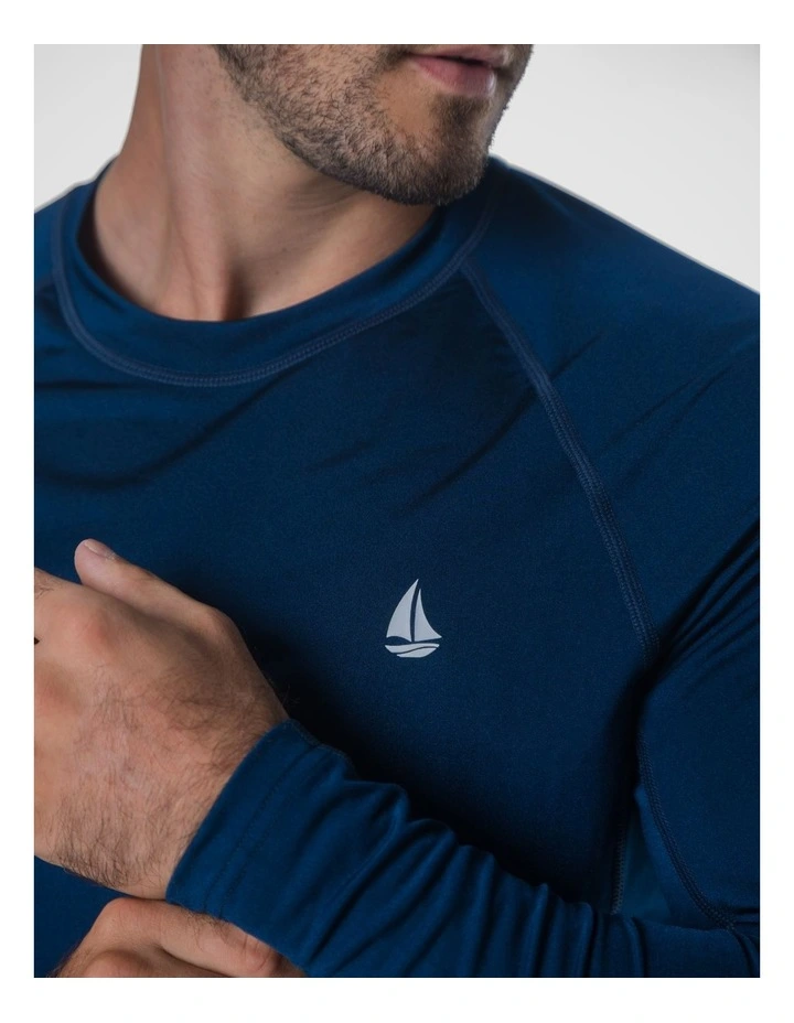 Tideline Long Sleeve Rash Vest - Blue image 4