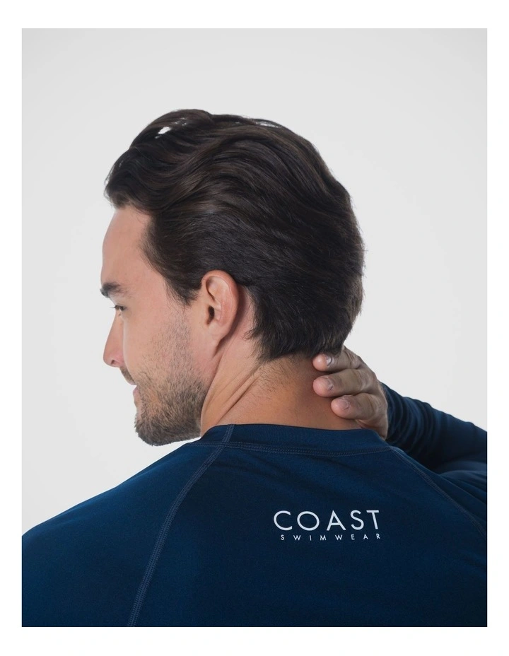 Tideline Long Sleeve Rash Vest - Blue image 5