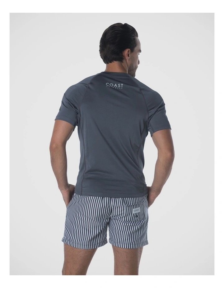 Coastline Short Sleeve Rash Vest - Grey image 2